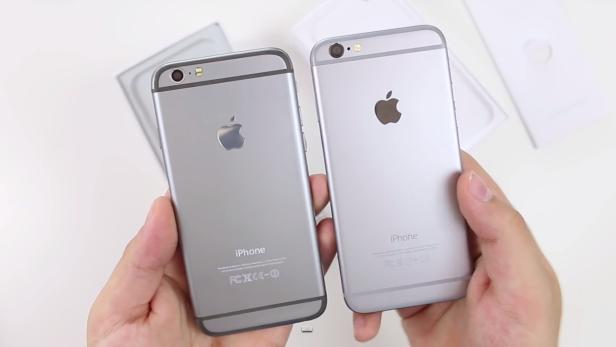 Eines der iPhones ist echt, das andere eine Fälschung