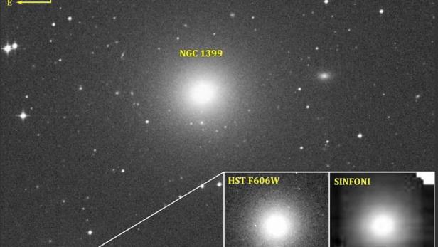 Das schwarze Loch in der Zwergengalaxie Fornax UCD3.