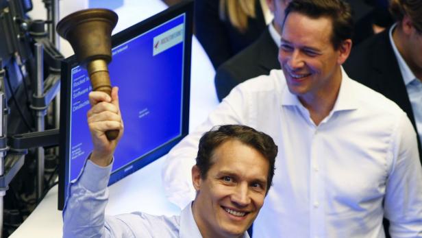 Oliver Samwer, der CEO von Rocket Internet, läutete den Börsengang an der Frankfurter Börse ein