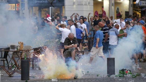 Hooligans bei der Euro 2016 in Frankreich