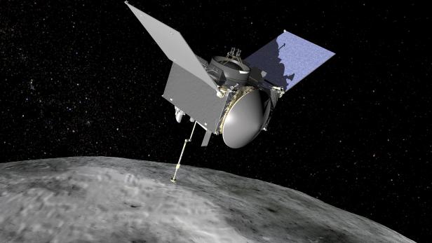 Artist rendering of NASA's OSIRIS-REx spacecraft is seen in an undated handout image