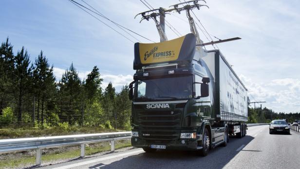 Die Hybrid-Lkw für die elektrische Autobahn werden von Scania gebaut