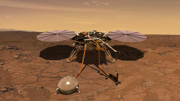Mars-Lander InSight verabschiedet sich mit traurigem Tweet