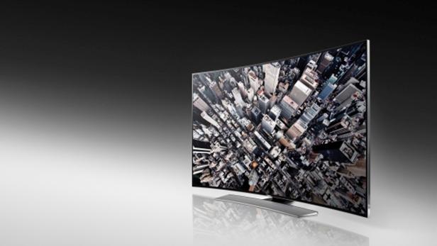 Die neue Samsung-UHD-TV-Serie U9000 - aus dem Flat-TV wird auf Knopfdruck ein Curved-Modell