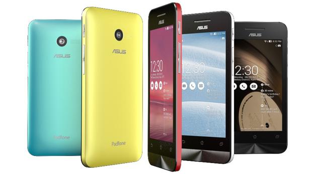 Die Farbpalette der neuen Asus Smartphone-Modelle.