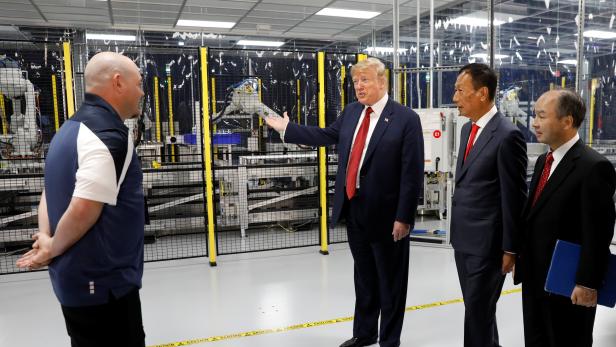 Trump tours Foxconn in Wisconsin