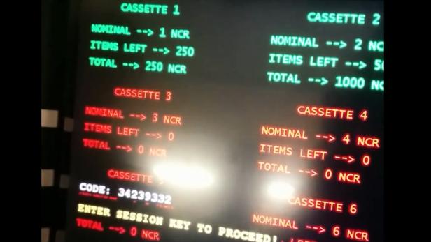 In einem YouTube-Video zeigt Kaspersky, wie die Malware am Geldautomaten bedient wird.