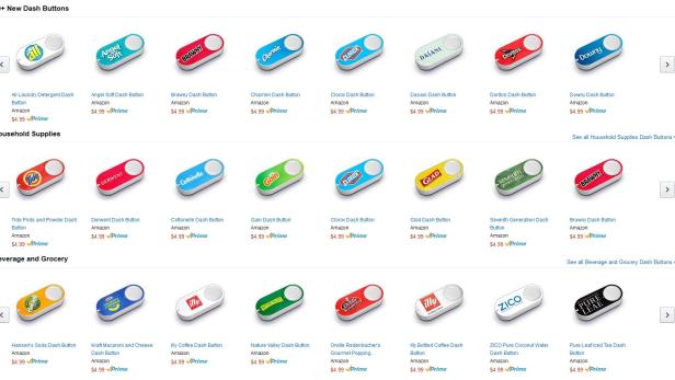 Amazons Angebot bei &quot;Dash Buttons&quot; soll stark ausgeweitet werden