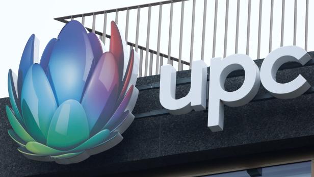 Logo of UPC Schweiz is seen in Wallisellen
