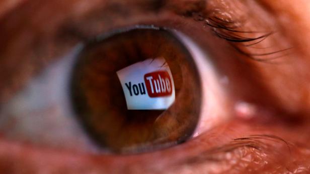FILE PHOTO: A picture illustration shows a YouTube logo reflected in a person's eye, in central Bosnian town of Zenica