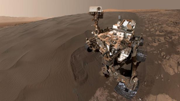 Ein Selfie des Mars-Rovers Curiosity