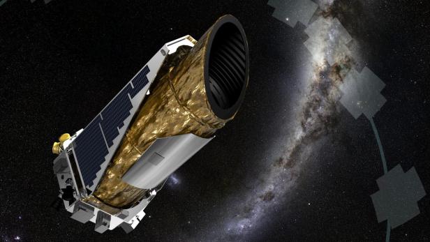 Eine künstlerische Darstellung des Kepler-Teleskops