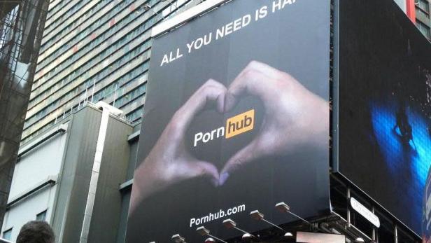 Pornhub-Plakat