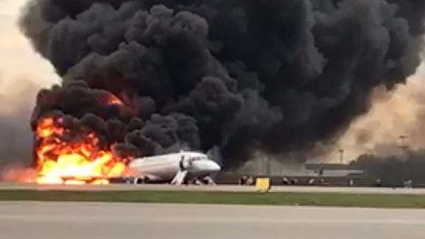 RUSSIA-FIRE-AVIATION-ACCIDENT