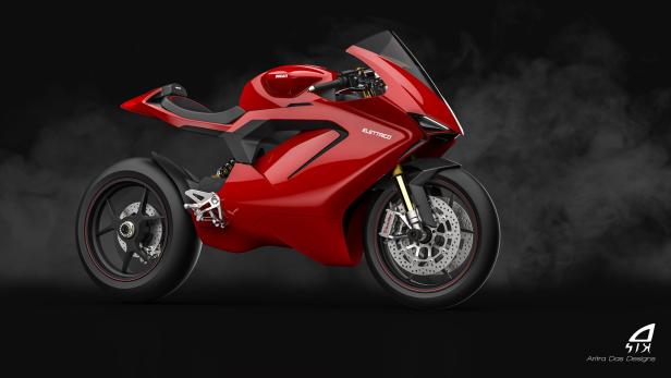 Render-Bilder der Ducati Elettrico