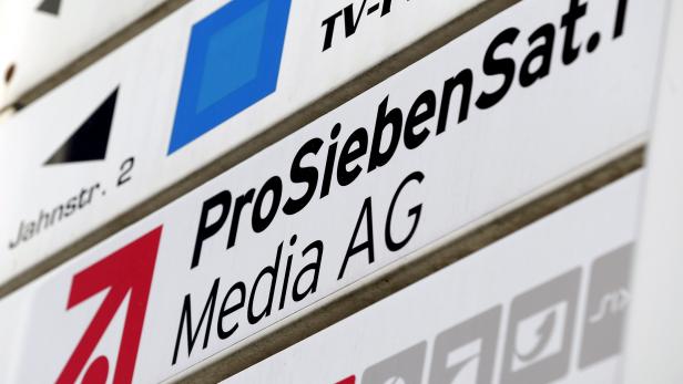 File photo of the logo of Germany's biggest commercial broadcaster ProSiebenSat.1 Media AG in Unterfoehring