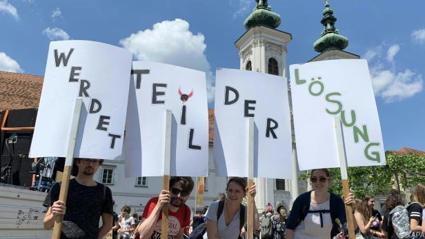 Klimaprotest in Graz