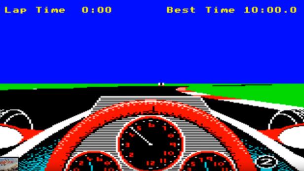 So sahen Computerspieler des Jahres 1984 die Rennstrecke Silverstone