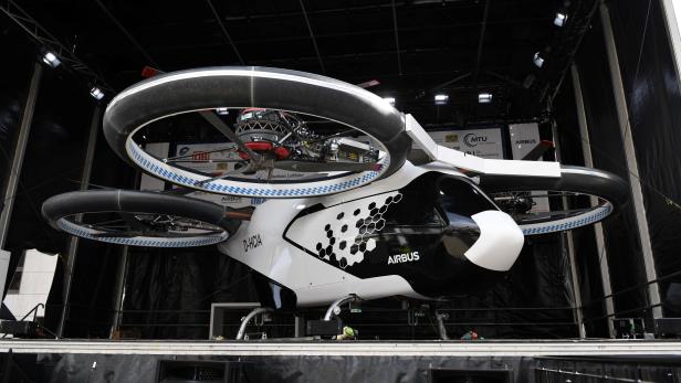 A prototype of the electric air-taxi "CityAirbus\