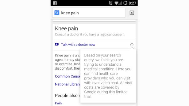 Google bietet testweise Video-Chats mit Ärzten an