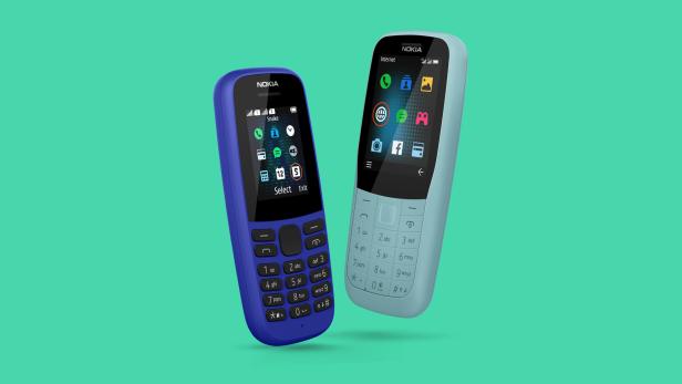 Nokia 220 4G (links) und Nokia 105 von HMD Global