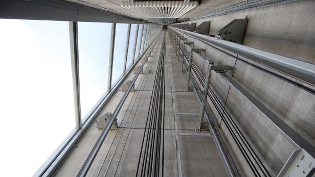 FILE PHOTO: Thyssenkrupp's elevator test tower is pictured in Rottweil
