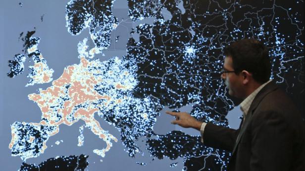 Botnet-Heatmap von Europa