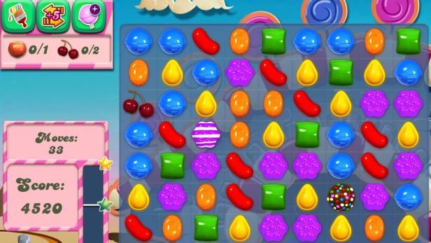 Im März 2013 löste Candy Crush Saga (im Bild) Farmville 2 als beliebteste Spiele-App auf Facebook ab. Nun gehen die Nutzerzahlen zurück.