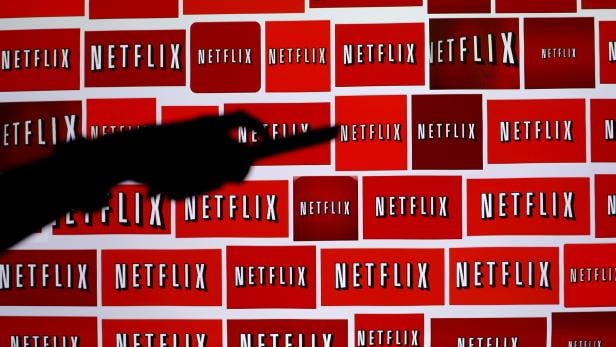 FILE PHOTO: The Netflix logo is shown in this illustration photograph in Encinitas, California