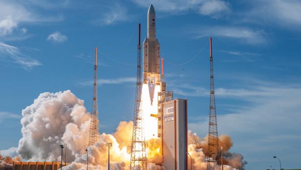 Ariane 5 launch  at the European Spaceport in Kourou