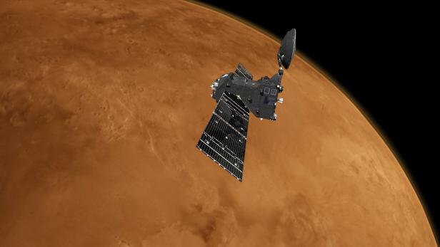 ExoMars Trace Gas Orbiter returns first images of the Red Planet from new orbit