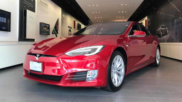 FILE PHOTO: FILE PHOTO: FILE PHOTO: A Tesla Model S car is seen in a showroom in Santa Monica