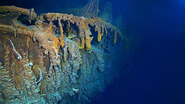 Aufnahme des Wrack der Titanic mit Titan U-Boot erstellt