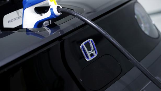 A Honda electric car is seen in Tokyo Motor Show in Tokyo