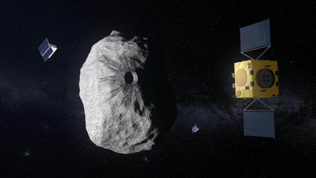 Die ESA-Raumsonde Hera wird 2027 den Asteroiden Dimorphos erreichen, der 2022 von der NASA-Sonde DART beschossen wird