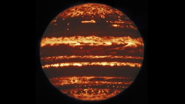 Infrarot-Aufnahme des Jupiter