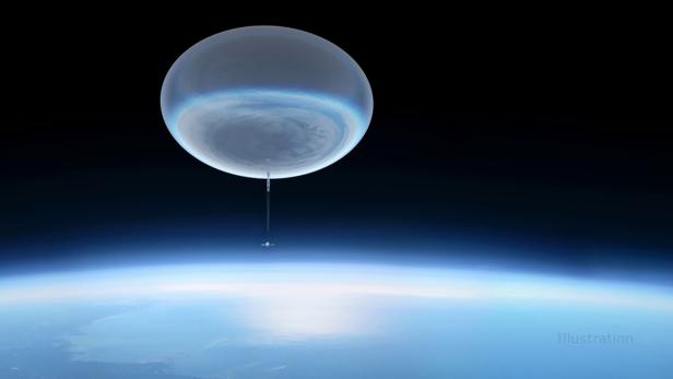 So soll der Ballon der NASA-Mission ASTHROS in der Stratosphäre aussehen