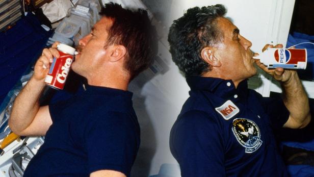 DIe NASA-Astronauten Tony England und Karl Heniz