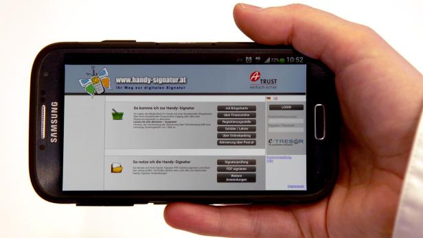 Die Handy-Signatur lässt sich auch, aber nicht nur, am Smartphone nutzen.