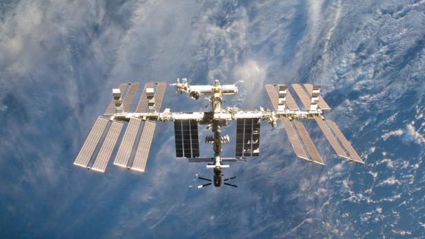 FILE PHOTO - The International Space Station is seen in this view from  the space shuttle Discovery