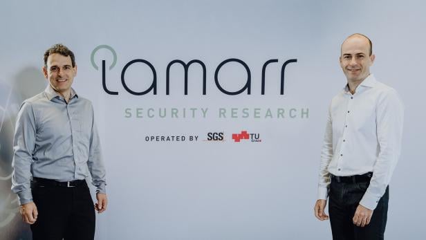Stefan Mangard von der TU Graz und Martin Schaffer von der SGS Gruppe sind die leitenden Köpfe von Lamarr Security Research.