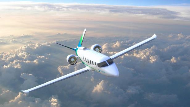 So hätte das hybridbetriebene Flugzeug von Zunum Aero aussehen sollen