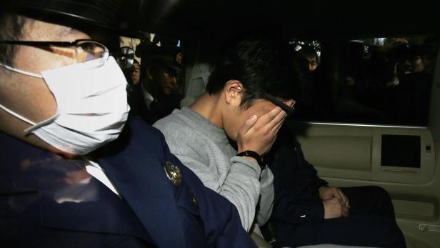 Takahiro Shiraishi bei seiner Verhaftung im Jahr 2017