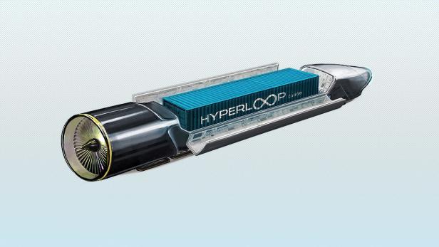 Hyperloop One mit Cargo-Kapsel