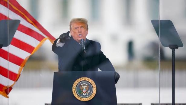 FILE PHOTO: U.S. President Donald Trump holds a rally to contest the certification of the 2020 U.S. presidential election results by the U.S. Congress in Washington