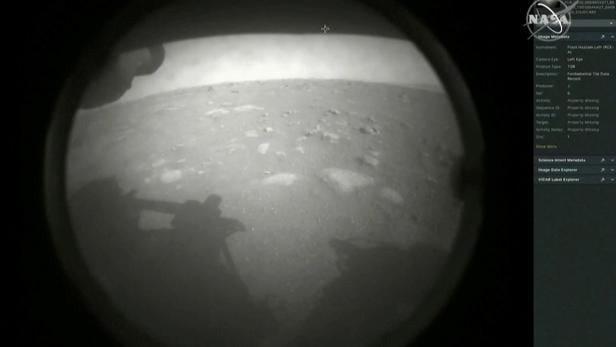 The first images arrive moments after NASA's Perseverance Mars roverspacecraft successfully touched down on Mars