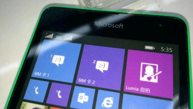 So soll Microsofts Lumia 535 aussehen