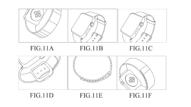 Die Apple Watch in einem Samsung Patentantrag