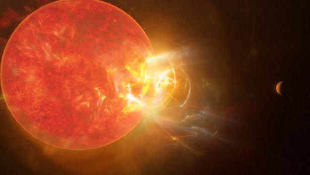 Der Stern Proxima Centauri hat manchmal mehrmals täglich große Strahlungsausbrüche