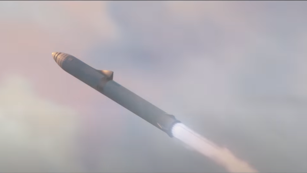 Starship von SpaceX in einem Video von 2017
